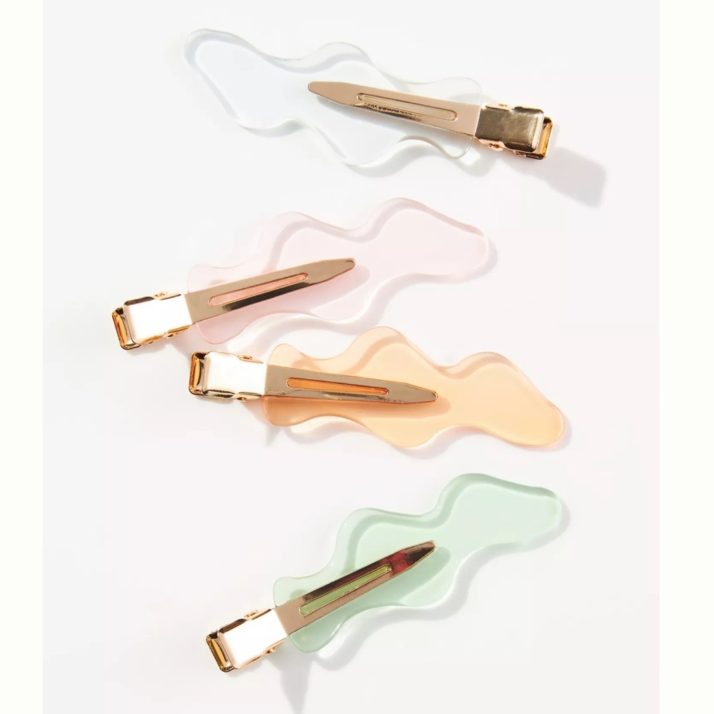 NWT Summer Soirée 4 pc Anthro Crease-Free Hair Clips Set